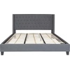 image:imageFlash Furniture Riverdale Full Size Tufted Upholstered Platform Bed in Light Gray FabricDark Gray