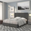 image:imageFlash Furniture Riverdale Full Size Tufted Upholstered Platform Bed in Light Gray FabricDark Gray