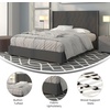 image:imageFlash Furniture Riverdale Full Size Tufted Upholstered Platform Bed in Light Gray FabricDark Gray