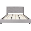 image:imageFlash Furniture Riverdale Full Size Tufted Upholstered Platform Bed in Light Gray FabricLight Gray
