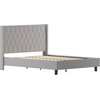 image:imageFlash Furniture Riverdale Full Size Tufted Upholstered Platform Bed in Light Gray FabricLight Gray