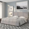image:imageFlash Furniture Riverdale Full Size Tufted Upholstered Platform Bed in Light Gray FabricLight Gray