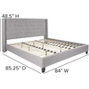 image:imageFlash Furniture Riverdale Full Size Tufted Upholstered Platform Bed in Light Gray FabricLight Gray