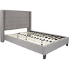 image:imageFlash Furniture Riverdale Full Size Tufted Upholstered Platform Bed in Light Gray FabricLight Gray