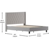 image:imageFlash Furniture Riverdale Full Size Tufted Upholstered Platform Bed in Light Gray FabricLight Gray