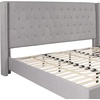 image:imageFlash Furniture Riverdale Full Size Tufted Upholstered Platform Bed in Light Gray FabricLight Gray