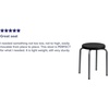 image:imageFlash Furniture Stackable Stool with Black Seat and Silver Powder Coated Frame Pack of 1Black