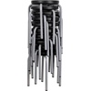 image:imageFlash Furniture Stackable Stool with Black Seat and Silver Powder Coated Frame Pack of 1Blue
