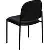 image:imageFlash Furniture Tania Comfort Vinyl Upholstered Stackable Side Reception Chair with Padded Seat Modern Stackable Chair for Living RoomOffice BlackBlack Vinyl