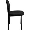 image:imageFlash Furniture Tania Comfort Vinyl Upholstered Stackable Side Reception Chair with Padded Seat Modern Stackable Chair for Living RoomOffice BlackBlack Vinyl