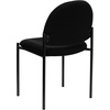 image:imageFlash Furniture Tania Comfort Vinyl Upholstered Stackable Side Reception Chair with Padded Seat Modern Stackable Chair for Living RoomOffice BlackBlack Fabric