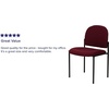 image:imageFlash Furniture Tania Comfort Vinyl Upholstered Stackable Side Reception Chair with Padded Seat Modern Stackable Chair for Living RoomOffice BlackBurgundy Fabric