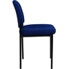 image:imageFlash Furniture Tania Comfort Vinyl Upholstered Stackable Side Reception Chair with Padded Seat Modern Stackable Chair for Living RoomOffice BlackNavy Fabric
