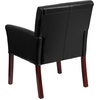 image:imageFlash Furniture Taylor LeatherSoft Upholstered Executive Side Reception Chair Lobby Chair with Cushions and Padded Arms BlackBlack