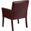 image:imageFlash Furniture Taylor LeatherSoft Upholstered Executive Side Reception Chair Lobby Chair with Cushions and Padded Arms BlackBurgundy