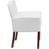 image:imageFlash Furniture Taylor LeatherSoft Upholstered Executive Side Reception Chair Lobby Chair with Cushions and Padded Arms BlackWhite