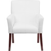 image:imageFlash Furniture Taylor LeatherSoft Upholstered Executive Side Reception Chair Lobby Chair with Cushions and Padded Arms BlackWhite