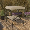 image:imageFlash Furniture Tellis 3Seat Outdoor Steel Converting Patio Swing Canopy Hammock with Cushions  Outdoor Swing Bed BrownTan