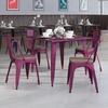 image:imageFlash Furniture Tenley Copper Metal Stackable Chair with Wood SeatPurple
