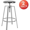 image:imageFlash Furniture Toledo Industrial Style Barstool with Swivel Lift Adjustable Height Seat in Gold FinishChrome