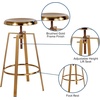 image:imageFlash Furniture Toledo Industrial Style Barstool with Swivel Lift Adjustable Height Seat in Gold FinishGold