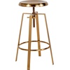 image:imageFlash Furniture Toledo Industrial Style Barstool with Swivel Lift Adjustable Height Seat in Gold FinishGold