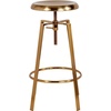 image:imageFlash Furniture Toledo Industrial Style Barstool with Swivel Lift Adjustable Height Seat in Gold FinishGold