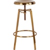 image:imageFlash Furniture Toledo Industrial Style Barstool with Swivel Lift Adjustable Height Seat in Gold FinishGold