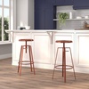 image:imageFlash Furniture Toledo Industrial Style Barstool with Swivel Lift Adjustable Height Seat in Gold FinishRose Gold