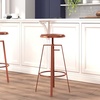 image:imageFlash Furniture Toledo Industrial Style Barstool with Swivel Lift Adjustable Height Seat in Gold FinishRose Gold