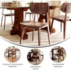 image:imageFlash Furniture Verona Solid Wood Dining Chair Commercial Grade Restaurant Chair with Contoured Backrest Solid Wood Frame Set of 2 BlackAntique Copper