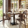 image:imageFlash Furniture Verona Solid Wood Dining Chair Commercial Grade Restaurant Chair with Contoured Backrest Solid Wood Frame Set of 2 BlackAntique Copper
