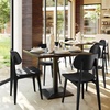 image:imageFlash Furniture Verona Solid Wood Dining Chair Commercial Grade Restaurant Chair with Contoured Backrest Solid Wood Frame Set of 2 BlackBlack