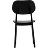 image:imageFlash Furniture Verona Solid Wood Dining Chair Commercial Grade Restaurant Chair with Contoured Backrest Solid Wood Frame Set of 2 BlackBlack