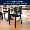 image:imageFlash Furniture Verona Solid Wood Dining Chair Commercial Grade Restaurant Chair with Contoured Backrest Solid Wood Frame Set of 2 BlackBlack