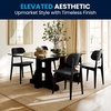 image:imageFlash Furniture Verona Solid Wood Dining Chair Commercial Grade Restaurant Chair with Contoured Backrest Solid Wood Frame Set of 2 BlackBlack