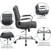 image:imageFlash Furniture Vivian MidBack Pink Vinyl Executive Swivel Office Chair with Chrome Base and ArmsBlack