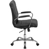image:imageFlash Furniture Vivian MidBack Pink Vinyl Executive Swivel Office Chair with Chrome Base and ArmsBlack