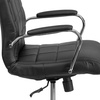 image:imageFlash Furniture Vivian MidBack Pink Vinyl Executive Swivel Office Chair with Chrome Base and ArmsBlack