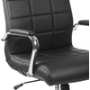image:imageFlash Furniture Vivian MidBack Pink Vinyl Executive Swivel Office Chair with Chrome Base and ArmsBlack