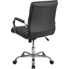 image:imageFlash Furniture Vivian MidBack Pink Vinyl Executive Swivel Office Chair with Chrome Base and ArmsBlack