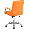 image:imageFlash Furniture Vivian MidBack Pink Vinyl Executive Swivel Office Chair with Chrome Base and ArmsOrange