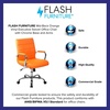 image:imageFlash Furniture Vivian MidBack Pink Vinyl Executive Swivel Office Chair with Chrome Base and ArmsOrange