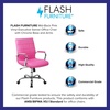 image:imageFlash Furniture Vivian MidBack Pink Vinyl Executive Swivel Office Chair with Chrome Base and ArmsPink