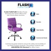 image:imageFlash Furniture Vivian MidBack Pink Vinyl Executive Swivel Office Chair with Chrome Base and ArmsPurple