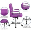 image:imageFlash Furniture Vivian MidBack Pink Vinyl Executive Swivel Office Chair with Chrome Base and ArmsPurple