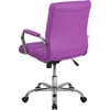 image:imageFlash Furniture Vivian MidBack Pink Vinyl Executive Swivel Office Chair with Chrome Base and ArmsPurple