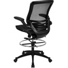 image:imageFlash Furniture Waylon MidBack Swivel Office Chair with Adjustable Foot Ring and Seat Height Ergonomic Mesh Chair with Armrests BlackGoldBlack