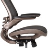 image:imageFlash Furniture Waylon MidBack Swivel Office Chair with Adjustable Foot Ring and Seat Height Ergonomic Mesh Chair with Armrests BlackGoldGold
