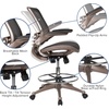 image:imageFlash Furniture Waylon MidBack Swivel Office Chair with Adjustable Foot Ring and Seat Height Ergonomic Mesh Chair with Armrests BlackGoldGold